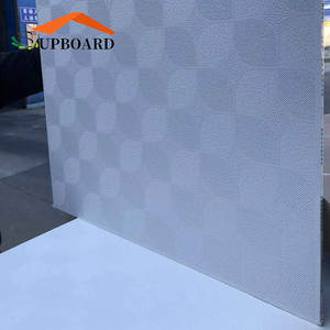 Panneaux de <span class=keywords><strong>plafond</strong></span> en plâtre de conception moderne de Dubaï, film PVC pour projets de <span class=keywords><strong>plafond</strong></span> de bureau et de salle de bain - Product Image 6