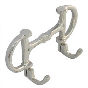Equestrian Horse Bit <b>Hooks</b> Towel Cloths Hanger Door Mounted Wall <b>Hook</b> Casted Aluminium Equestrian <b>Hook</b> & <b>Rail</b> for Decoration - Product Image 1