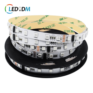 5050 RGB LED Strip địa chỉ DMX512 tm512 ucs512 thông minh SMD5050 60LEDs/M 12 mét 24V breakpoint truyền ánh sáng lập trình - Product Image 1