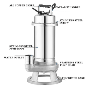 QY Industrial 2,2 kW bomba eléctrica de agua sucia bomba sumergible cortador de aguas residuales - Product Image 2