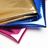 Cuir Synthétique Brillant Effet Miroir en PVC Recyclé, Tissu Brillant en TPU Breveté et PU pour Canapé Cuero Sintetico ESPEJO