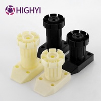 HIGHYI pieds de meubles robustes armoires de cuisine pied de nivellement bureau plinthe pieds en plastique hauteur réglable pied de table