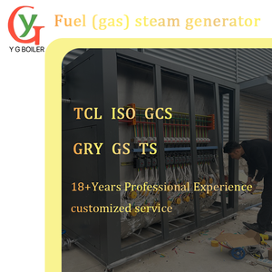 Yg Industriële Stoomgenerator Lhs Serie 50Kg 300Kg Aardgas Diesel <span class=keywords><strong>Lpg</strong></span> Gestookte Verticale Stijl Lagedruk Brandbuisstructuur - Product Image 2