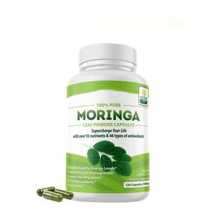 Energie- & Antioxidanten Capsules voor Mannen, OEM Hot Selling Biologische <span class=keywords><strong>Moringa</strong></span> voor Immuunversterking, Stofwisseling & Schoonheid, 120 Capsules - Product Image 1