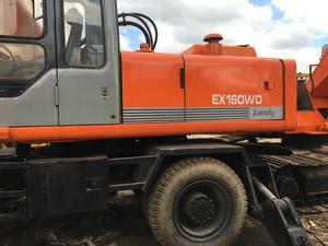 Hitachi-excavadora de ruedas usada japonesa, EX160WD, buen estado, en venta - Product Image 3