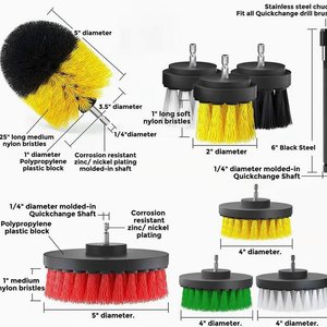 45Pcs Household Cleaning <b>Brush</b> Attachments Set with <b>Scrub</b> Pads Sponge & Long Extension Rod for Home Use - Product Image 6