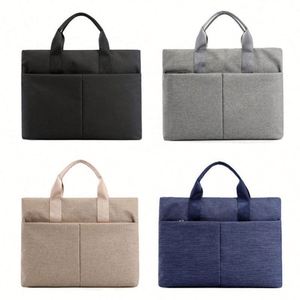 Custom Logo Size Fashionable Lightweight Portable Waterproof Oxford Cloth Carrying <b>Handbag</b> Sleeve Business Bag - Product Image 2