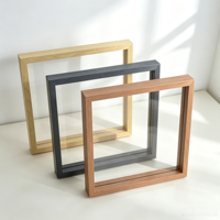Cadre photo double face en MDF transparent, moderne, écologique, fait main, durable, pour fleurs séchées, plantes et spécimens, idéal pour la maison (vente en gros)