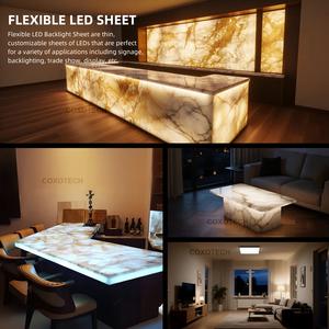 Coxo Ultra Slim Flexible bendable LED bảng điều chỉnh 24V Dimmable 4000K 6000K bề mặt khuếch tán Backlit backlighting tấm bảng điều chỉnh LED ánh sáng - Product Image 6