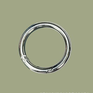Alloy Spring <b>Ring</b> Buckle 5 Point Metal Keychain Outdoor Hiking Hook Opening Round Zinc Alloy Plated DIY Jewelry <b>Accessory</b> - Product Image 4