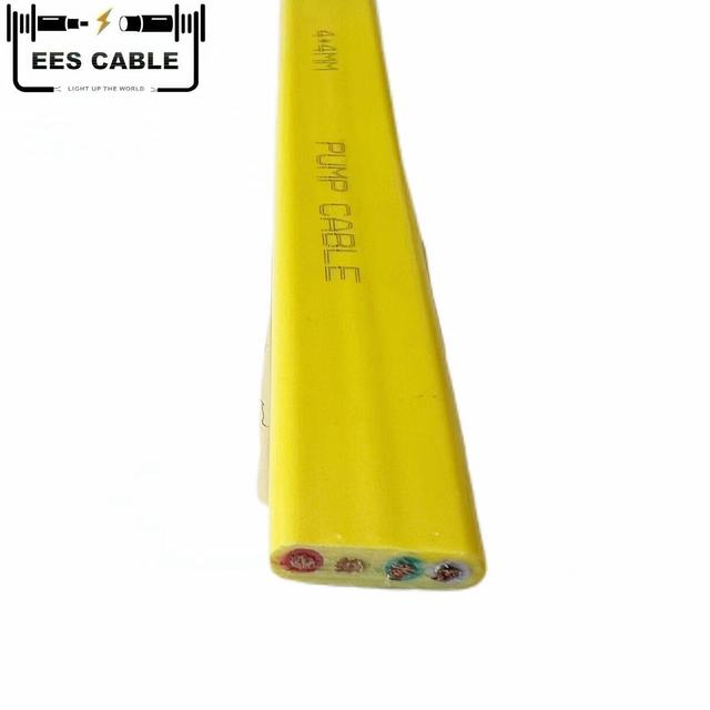 450/750V Industrial Copper 4 Core Flat Submersible Pump Cable 4*6mm PVC Insulated and Sheathed for Deep Well