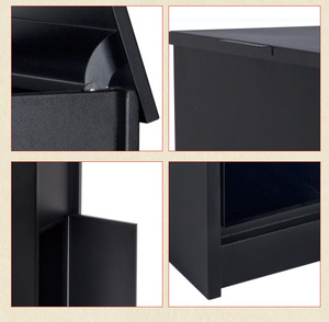 Boîte à colis extérieure en métal personnalisée, étanche, grande capacité, avec fente pour lettres et serrure, style autoportant, pour livraison et boîtes <span class=keywords><strong>aux</strong></span> lettres d'appartement - Product Image 3