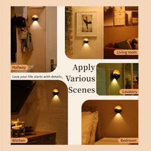 Lámpara de Pared con Sensor de Movimiento y Control Remoto, Luz Magnética Recargable, Decoración para Entrada, Pasillo, Luz Nocturna - Product Image 6