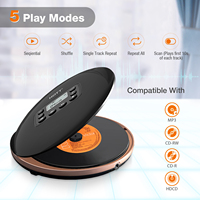 Mini lecteur CD/MP3 USB portable, avec batterie Rechargeable de 1000mAh, connexion Bt