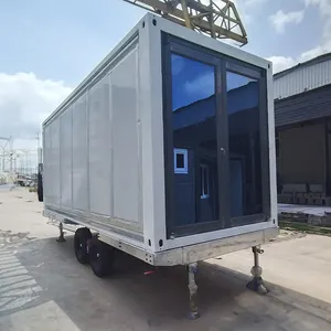 3 Bed Room Trailer Russia Case Prefabricate Camping Prefab Houses Unfolding Container Homes