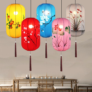 Đèn lồng LED vải phong cách Trung Hoa Đèn treo đầy màu sắc cổ điển cho bữa tiệc ngày lễ - Product Image 2