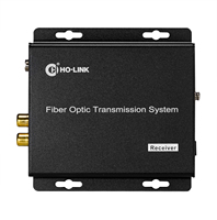 Transmetteur et récepteur à fibre audio RCA 2-CH Extension audio L/R Extension audio RCA