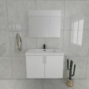 Meuble-lavabo minimaliste en MDF, équilibre parfait entre style, rangement et prix abordable pour les propriétaires - Product Image 3