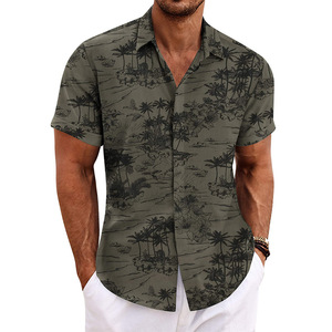Chemises pour hommes de haute qualité en gros, chemises blanches à manches courtes, <span class=keywords><strong>chemise</strong></span> en coton boutonnée pour l'été et les activités de plein air - Product Image 6