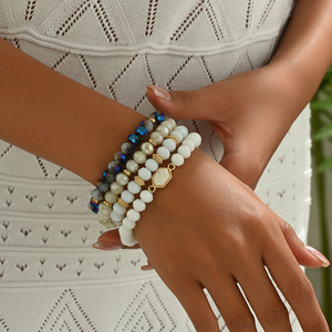 2026 Light Luxury Simple Design Multi Layered Beaded <b>Bracelet</b> Personalized Women's <b>Bracelets</b> Fashionable Jewelry Wholesale - Product Image 1