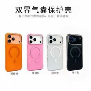 Funda protectora con doble airbag, disponible en naranja, rosa coral, nano plateado y gris obsidiana, 10 colores a elegir. - Product Image 1