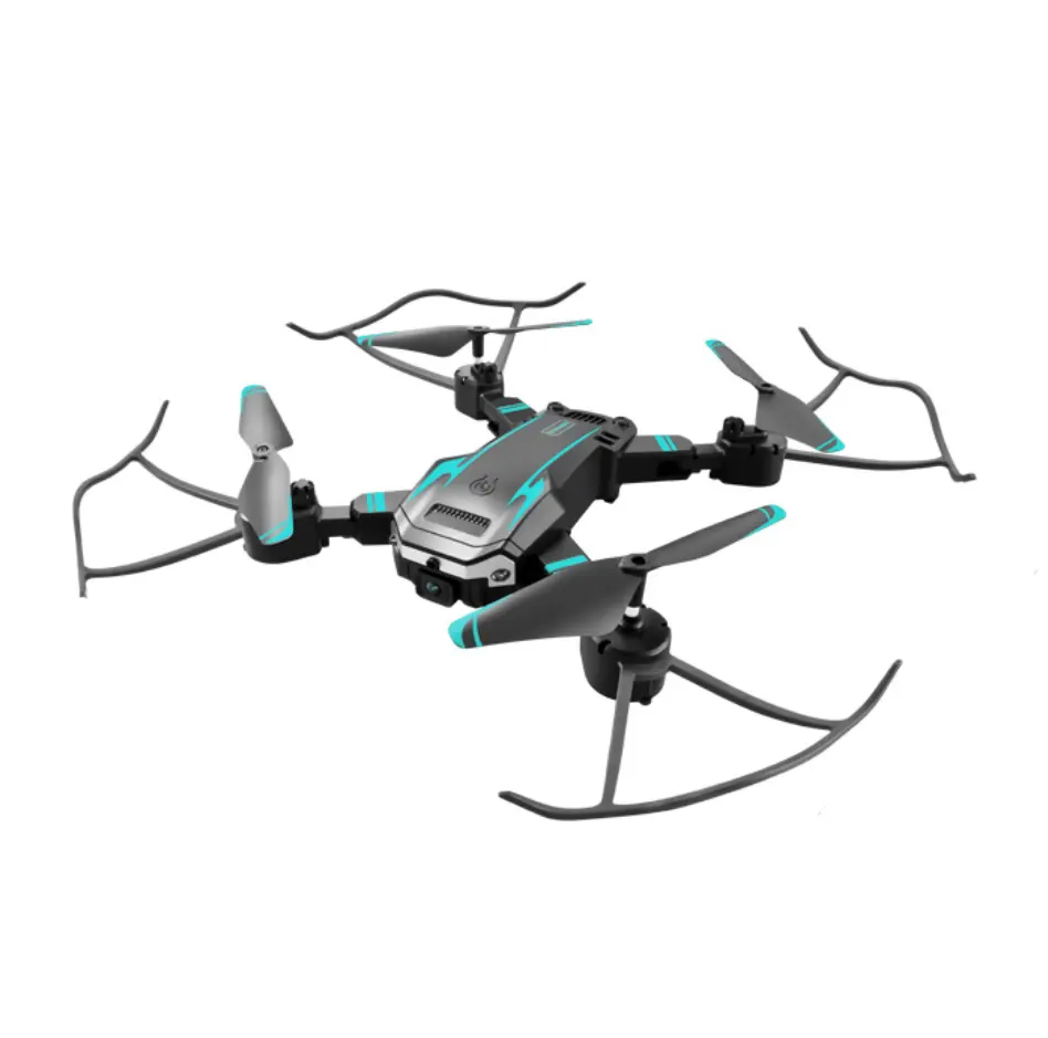 สีฟ้า S6กล้อง1หนึ่งคีย์ย้อนกลับ360องศาสมาร์ท FPV RC Drone พร้อมแบตเตอรี่3ก้อน