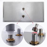 Station de préparation de café moderne pour le brassage par dégoulinement avec double bac de récupération, en acier inoxydable 304, station de bar à café, outil de lavage de tasses et rince-pichet