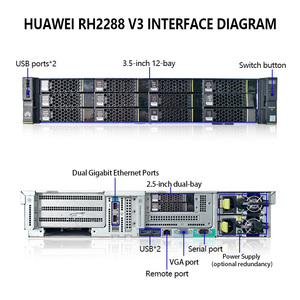 Sử dụng tân trang lại máy chủ 2U Rack máy chủ ổ cắm kép Xeon <span class=keywords><strong>E5</strong></span>-<span class=keywords><strong>2600</strong></span> V4 Bộ vi xử lý DDR4 Bộ nhớ huaweis rh2288h V3 - Product Image 5