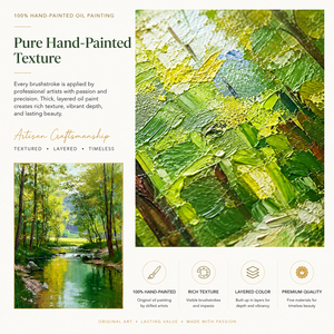 Pintura <span class=keywords><strong>al</strong></span> Óleo Pintada a Mano de Paisaje Rural con Vacas Pastando, Colinas Rodolantes y Pradera, Arte en Lienzo para Decoración de Sala de Estar - Product Image 2