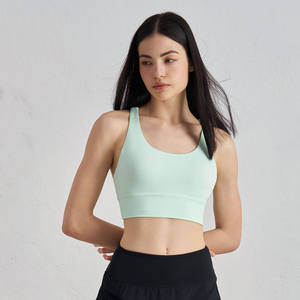 <span class=keywords><strong>NULS</strong></span> Débardeur de yoga <span class=keywords><strong>pour</strong></span> femme grande taille, style minimaliste, dos croisé, soutien-gorge de sport, absorption des chocs, maintien moyen, respirant, haut de fitness et de yoga - Product Image 3