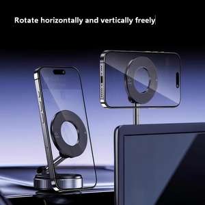 Soporte Magnético Flexible para Teléfono de Coche con Succión Manual, para Parabrisas/Cruseta, Instalación sin Pegamento, Compatible - Product Image 3