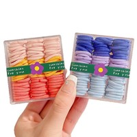 Lot de 90 élastiques à cheveux colorés pour enfants, bandeaux élastiques mignons pour tresses, accessoires pour cheveux de filles