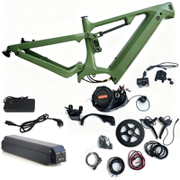 Rangka Sepeda Listrik Dengfu E22 Full Carbon Baru, Bafang M620 Mid Drive 48V 52V, Rangka EMTB Off Road