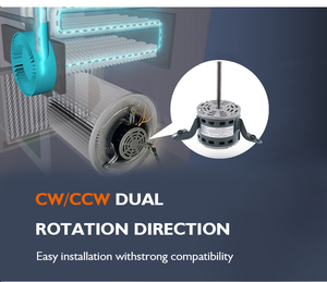 1/2 HP 1 giai đoạn 3 tốc độ 120V 1075 rpm thay thế b1340021 b1340003 b1340002 W51-12BJA3-02 HVAC Blower <span class=keywords><strong>Fan</strong></span> động cơ - Product Image 5
