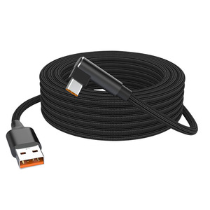 Cavo Dati di Alta Qualità per Ricarica Super Veloce 6A e Cavo USB-<span class=keywords><strong>A</strong></span> <span class=keywords><strong>a</strong></span> Tipo-<span class=keywords><strong>C</strong></span> da 1m 2m 3m 5m 8m con Angolo di 90 Gradi per Telefoni - Product Image 2