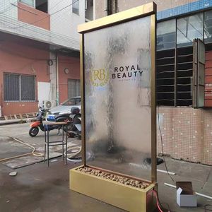 ผนังน้ำตกแก้ว LED ลายสัตว์ทะเลเรืองแสง พร้อมฉากกั้นห้อง ตัดด้วยเลเซอร์ ติดตั้งง่าย - Product Image 5