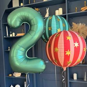 Nuevo Diseño, Globo de <span class=keywords><strong>Helio</strong></span> Mate Grueso, Globo de Aluminio Redondo 4D de 22 Pulgadas con Forma de Estrella, Gran Venta, para Decoración de Fiestas de Cumpleaños, Bodas y Eventos - Product Image 6