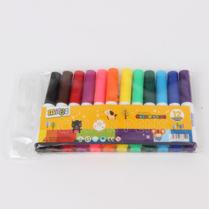 Oem Tùy Chỉnh 12-Màu Nước Màu <span class=keywords><strong>Jumbo</strong></span> Tip Mini Bút Có Thể Giặt Không Độc Hại Cảm Thấy Tip Nghệ Thuật Đánh Dấu Cho Sinh Viên Kid Trẻ Em Vẽ Thiết Lập - Product Image 1