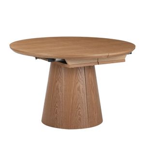 <span class=keywords><strong>Table</strong></span> à <span class=keywords><strong>manger</strong></span> ovale extensible moderne en placage <span class=keywords><strong>de</strong></span> frêne nordique 1100-1800mm, <span class=keywords><strong>avec</strong></span> extension silencieuse robuste et pieds métalliques assemblés - Product Image 1