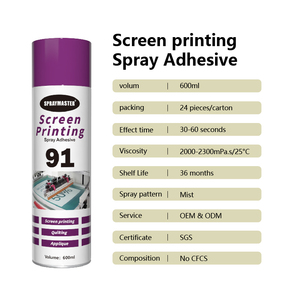 <span class=keywords><strong>Pegamento</strong></span> adhesivo <span class=keywords><strong>en</strong></span> aerosol <span class=keywords><strong>para</strong></span> serigrafía Spraymaster 91 | Reposicionable | Pegajoso de larga duración | <span class=keywords><strong>Tela</strong></span> adhesiva y materiales ligeros - Product Image 2