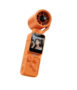 Ventilateur portable mini à main très vendu avec caméra intégrée pour prendre des photos et enregistrer des vidéos, ventilateur de poche avec caméra pour les voyages et le camping - Product Image 1