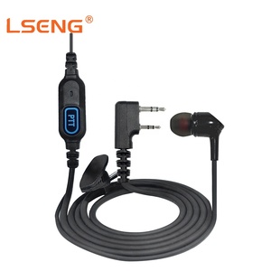 Auriculares Intrauditivos Manos Libres LSENG para <span class=keywords><strong>Radio</strong></span> Comercial, con Conector PTT en Línea de 2 Pines, para Comunicaciones Diarias Kenwood TK - Product Image 1