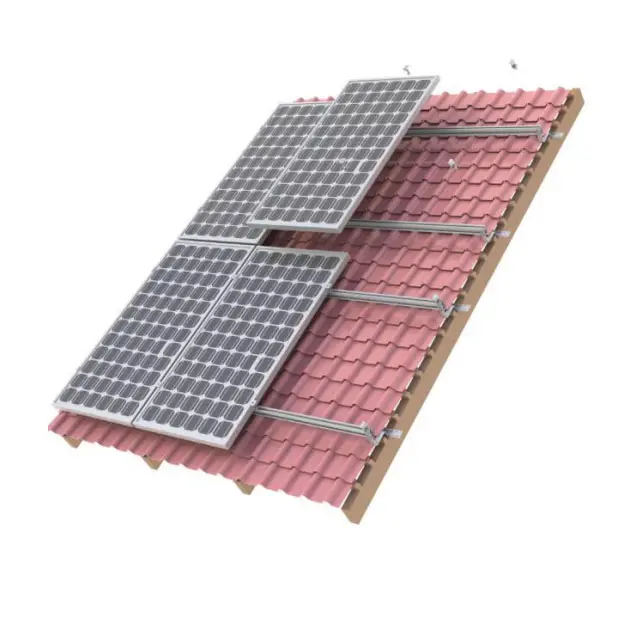 Cliplock pour support de montage de toit en métal solaire support en acier galvanisé support solaire utilisé pour toit en bardage d'asphalte