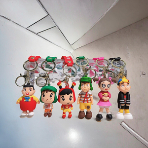 Llavero con diseño de animales de dibujos animados, llavero con mosquetón <span class=keywords><strong>El</strong></span> <span class=keywords><strong>Chavo</strong></span>, muñeco de regalo pequeño y delicado para coche y mochila escolar, llavero con colgante - Product Image 2