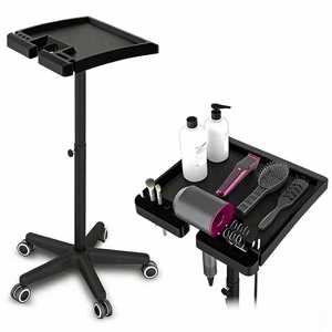 Carrito de Peluquería Ajustable, Carrito Pequeño para Salón de Belleza, Ruedas Antipinchazos, Móvil, Carrito Sencillo para Tintes en Caliente - Product Image 2