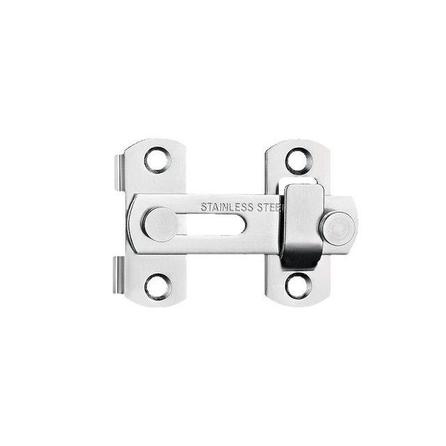 Stainless Steel Barn Door Lock Hardware 180 Degree Flip Sliding Barn Door Lock, Barn Sliding Door Latch Lock Suitable for Garden