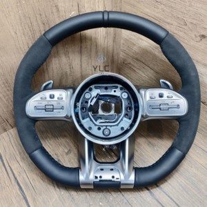 <span class=keywords><strong>Volant</strong></span> en cuir suédé pour <span class=keywords><strong>voiture</strong></span>, directement de l'usine YLC, pour <span class=keywords><strong>Mercedes</strong></span> Benz W204 W205 W167 W213 W222 W207, <span class=keywords><strong>volant</strong></span> en fibre de cuir - Product Image 2