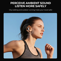 Écouteurs Sport sans Fil HTC NE23 Bluetooth 6.0, Embouts à Réduction de Bruit Intelligente, Son Stéréo Hi-Fi à Faible Latence