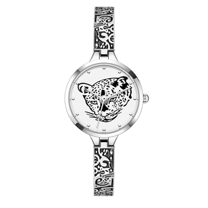 Relojes Godi para Mujer, Diseño Antiguo y Sencillo, con Cabeza de Leopardo, Lujosos, Refinados, con Luz Nocturna, Resistentes al Agua 30M - Product Image 1