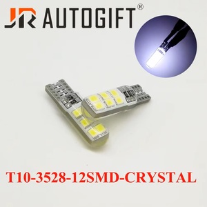 T10 2835 12SMD silicone lumière <span class=keywords><strong>LED</strong></span> Gel de silice 194/501 Wedge Parking dôme ampoules intérieur voiture <span class=keywords><strong>LED</strong></span> tourner côté lampes W5W nouvel état - Product Image 4